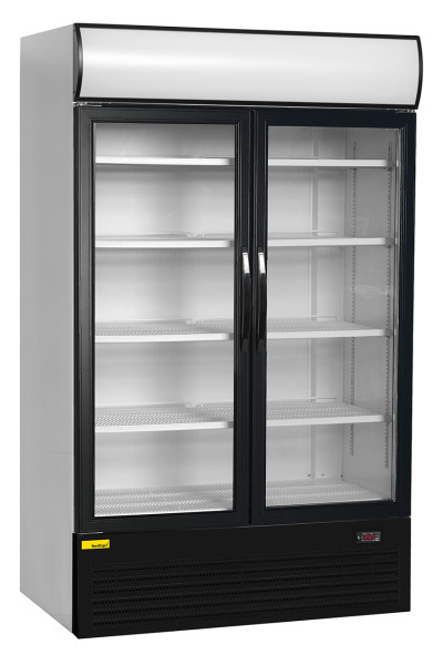 Kühlschränke - klein weiß-schwarz Glastür - Nordcap - Kühlschrank KU 120 G  stille Kühlung - Nettopreis: 399,00 €